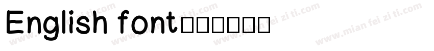 English font字体转换